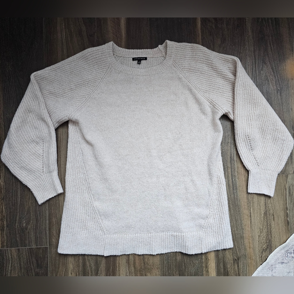 Staccato Sweater, size large, cream